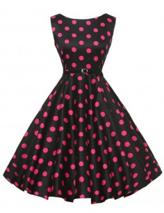 Vestido De Bolinha Anos 60 Festa Vintage Retrô Bola 50 Pin05 10