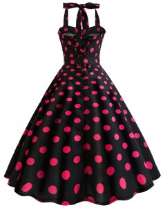 Vestido De Bolinha Anos 60 Festa Vintage Retrô Bola 50 PIN36 10 2