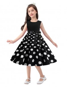 Vestido De Bolinha Infantil Anos 60 Festa Vintage Retrô p57 02 2