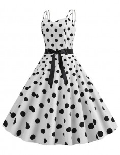 Vestido De Bolinha Anos 60 Festa Vintage Retrô Bola 50 Pin10 20 2