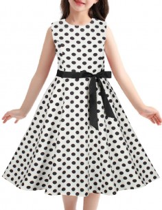 Vestido De Bolinha Infantil Anos 60 Festa Vintage Retrô i32 11 2