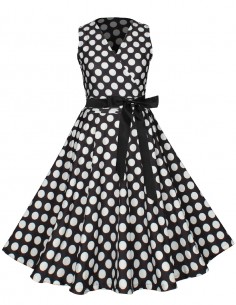 Vestido De Bolinha Anos 60 Festa Vintage Retrô Bola 50 10