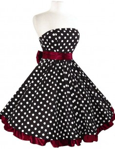 Vestido De Bolinha Anos 60 Festa Vintage Retrô Bola 50 PIN42 10