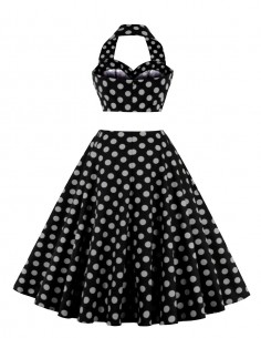 Vestido De Bolinha Anos 60 Festa Vintage Retrô Bola 50 Pin11 21 2