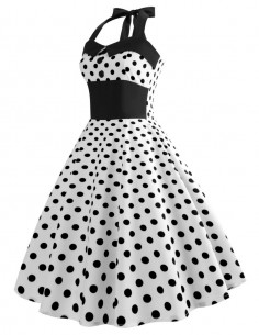 Vestido De Bolinha Anos 60 Festa Vintage Retrô Bola 50 PIN33 21 2