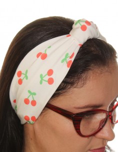 Faixa Cabelo Turbante Com Nó Retro Anos 60 Bola Festa Tiara 20