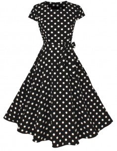 Vestido De Bolinha Anos 60 Festa Vintage Retrô Bola P45 07