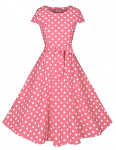 Vestido De Bolinha Anos 60 Festa Vintage Retrô Bola P45 49