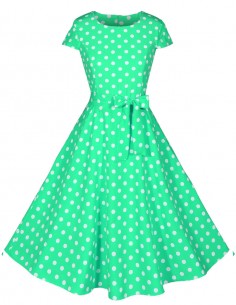 Vestido De Bolinha Anos 60 Festa Vintage Retrô Bola P45 59