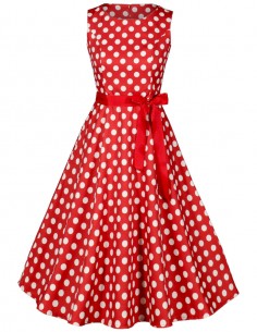 Vestido De Bolinha Anos 60 Festa Vintage Retrô Bola 50 PIN32 29