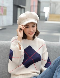 Chapeu Boina Cabelo Retrô Anos 60 61 2