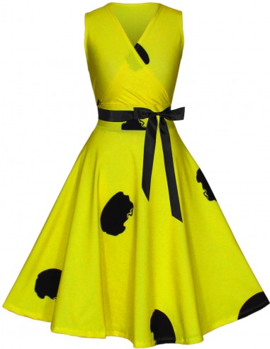 Vestido De Bolinha Anos 60 Festa Vintage Retrô Bola 50 PIN29 07