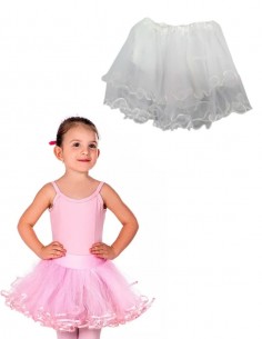 Saiote Anágua Tule Tutu Elástico Infantil Retro Balé Anos 60 20