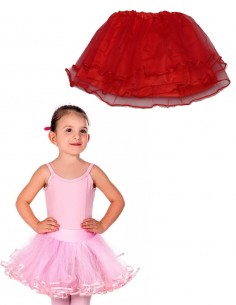 Saiote Anágua Tule Tutu Elástico Infantil Retro Balé Anos 60 30