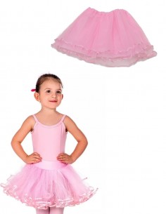 Saiote Anágua Tule Tutu Elástico Infantil Retro Balé Anos 60 50