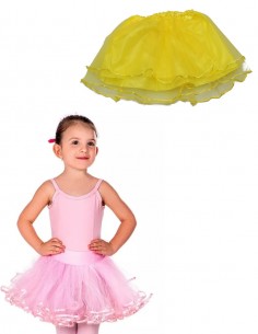 Saiote Anágua Tule Tutu Elástico Infantil Retro Balé Anos 60 60