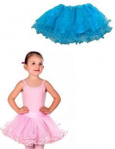 Saiote Anágua Tule Tutu Elástico Infantil Retro Balé Anos 60 80