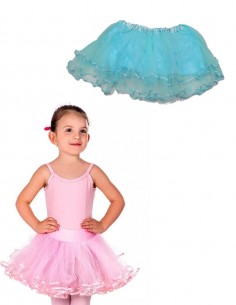 Saiote Anágua Tule Tutu Elástico Infantil Retro Balé Anos 60 90