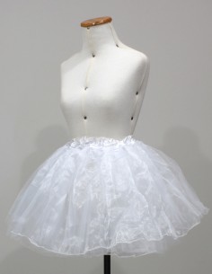 Saiote Anágua Tule Tutu Elástico Saia Organza Anos 60 21