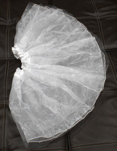 Saiote Anágua Tule Tutu Elástico Saia Organza Anos 60 21 2