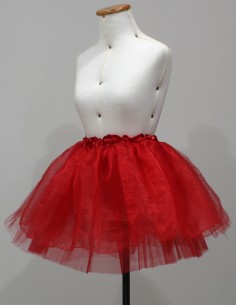 Saiote Anágua Tule Tutu Elástico Saia Organza Anos 60 31