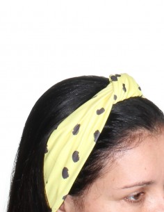 Faixa Cabelo Turbante Com Nó Retro Anos 60 Bola Festa Tiara 01