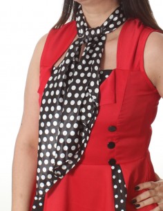 Lenço de Pescoço Cabeça Bolinha Poá 14 2