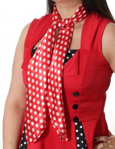 Lenço de Pescoço Cabeça Bolinha Poá 32 2