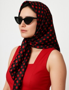 Lenço de Pescoço Cabeça Bolinha Poá 42