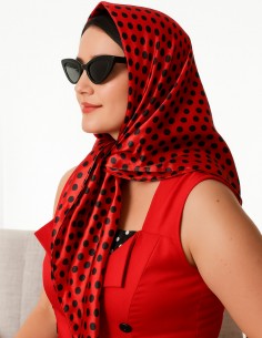 Lenço de Pescoço Cabeça Bolinha Poá 52