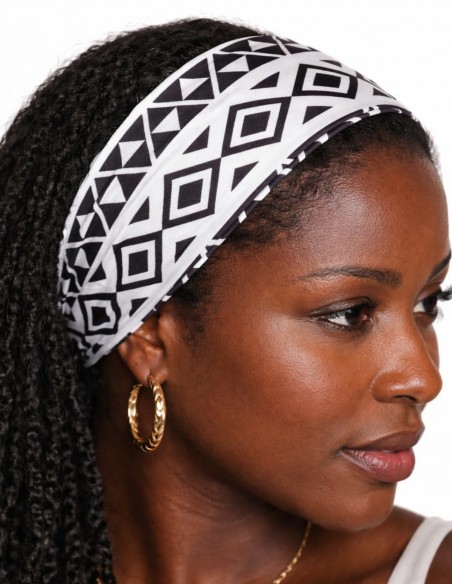 Faixa Cabelo Turbante Com Nó Retro Afro Festa Tiara 05