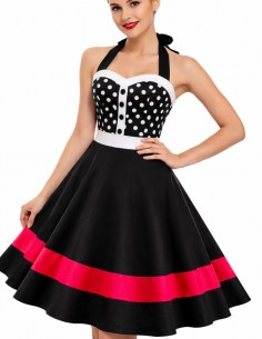 Vestido De Bolinha Anos 60 Festa Vintage Retrô Bola 50 PIN38 10 2