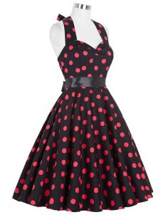 Vestido De Bolinha Anos 60 Festa Vintage Retrô Bola PIN55 2