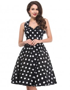 Vestido De Bolinha Anos 60 Festa Vintage Retrô Bola 50 Pin12 2