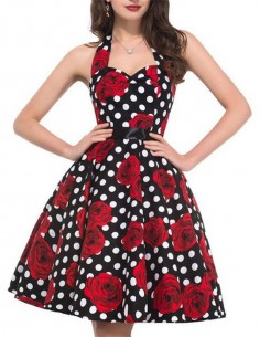 Vestido De Bolinha Anos 60 Festa Vintage Retrô Bola 50 Pin18