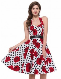 Vestido De Bolinha Anos 60 Festa Vintage Retrô Bola 50 Pin18