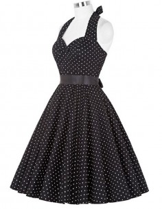 Vestido De Bolinha Anos 60 Festa Vintage Retrô Bola 50 Pin26